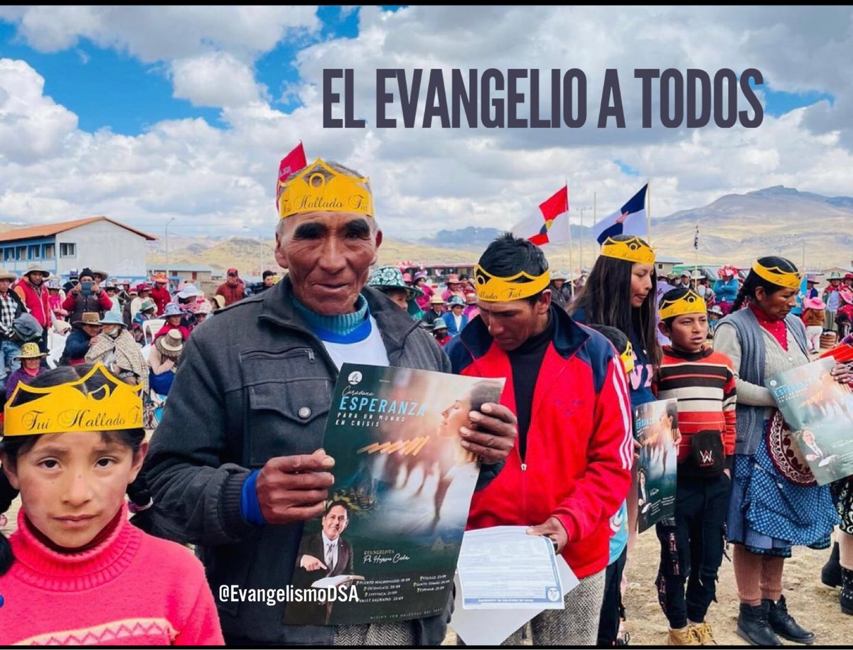 futuront's tweet photo. ATENCIÓN! Vi volar por en medio del cielo a otro ángel, que tenía el evangelio eterno para predicarlo a los moradores de la tierra, a toda nación, tribu, lengua y pueblo. Apocalipsis 14:6 https://t.co/2bvP7Jl2FM