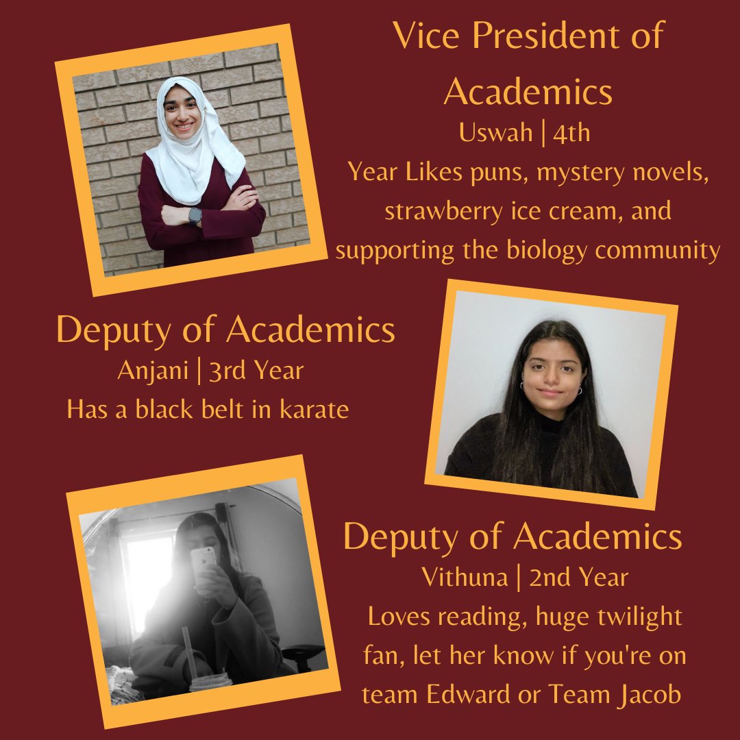 TMUbiology's tweet photo. Meet the Team Part 2! https://t.co/bFO1NsszSr