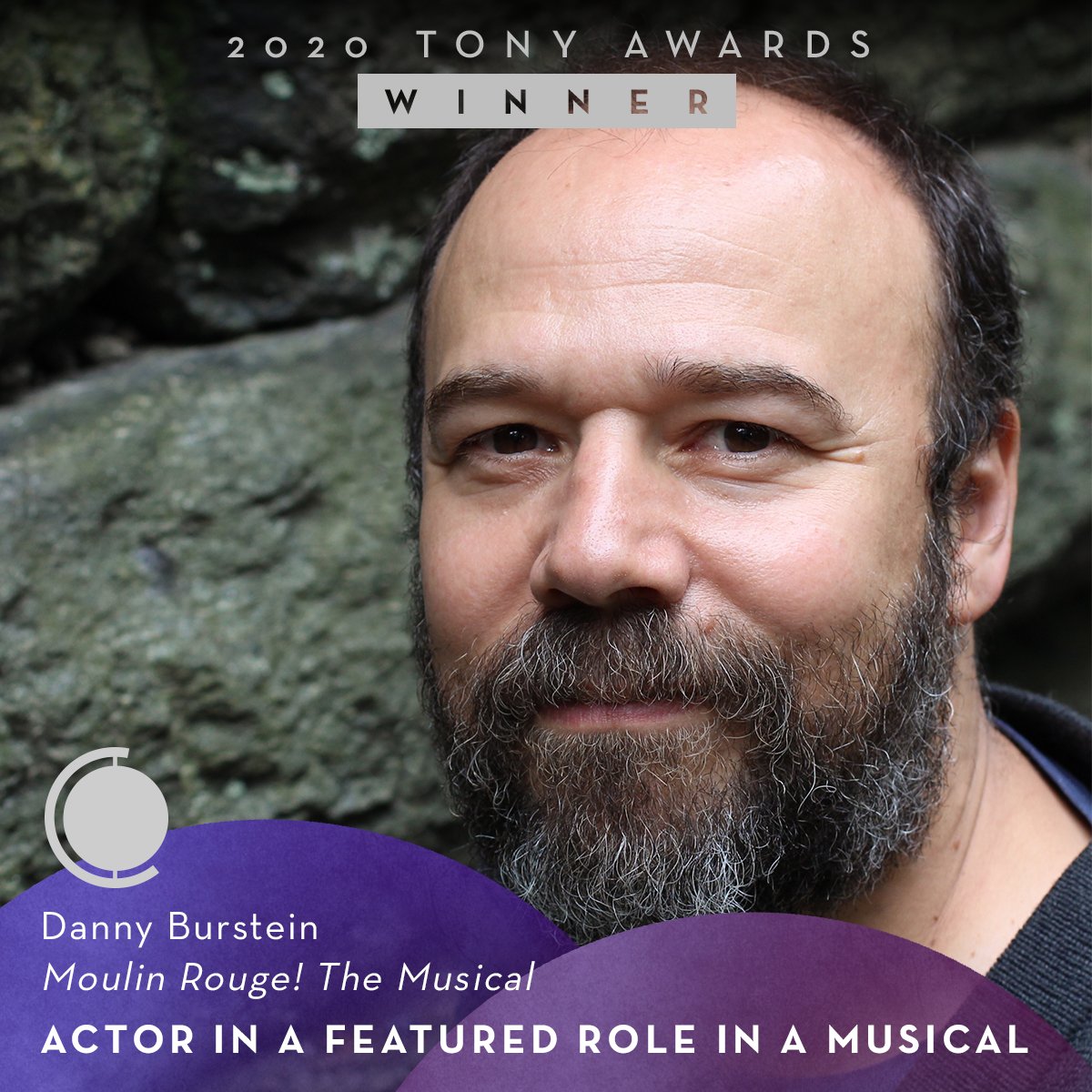 TheTonyAwards's tweet photo. TONY AWARD WINNER, Danny Burstein! Congratulations to Danny Burstein of @MoulinRougeBway, #TonyAwards-winner for Actor in a Featured Role in a Musical. https://t.co/WoLfzDZFHh