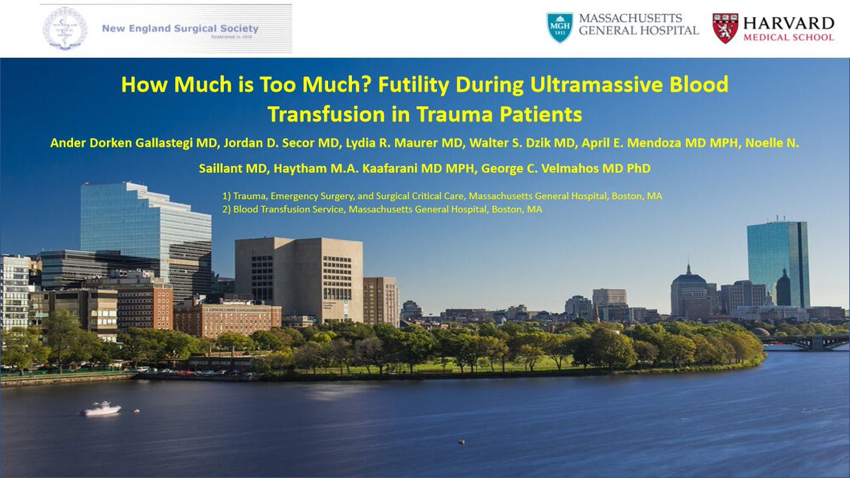 AnderDorken's tweet photo. I am excited to have shared our work at the #NESS annual meeting and grateful for the guidance of the best mentors one could ask for. Dr.Velmahos @hayfarani @LMaurerMD @JordanSecor @TraumaMGH @MGHSurgery #NESS2021 https://t.co/minoYR9HiY