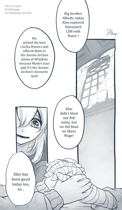 Voices in Ice and Snow
[Part 35/?]

Recovery time for everyone

#GenshinImpact #原神 