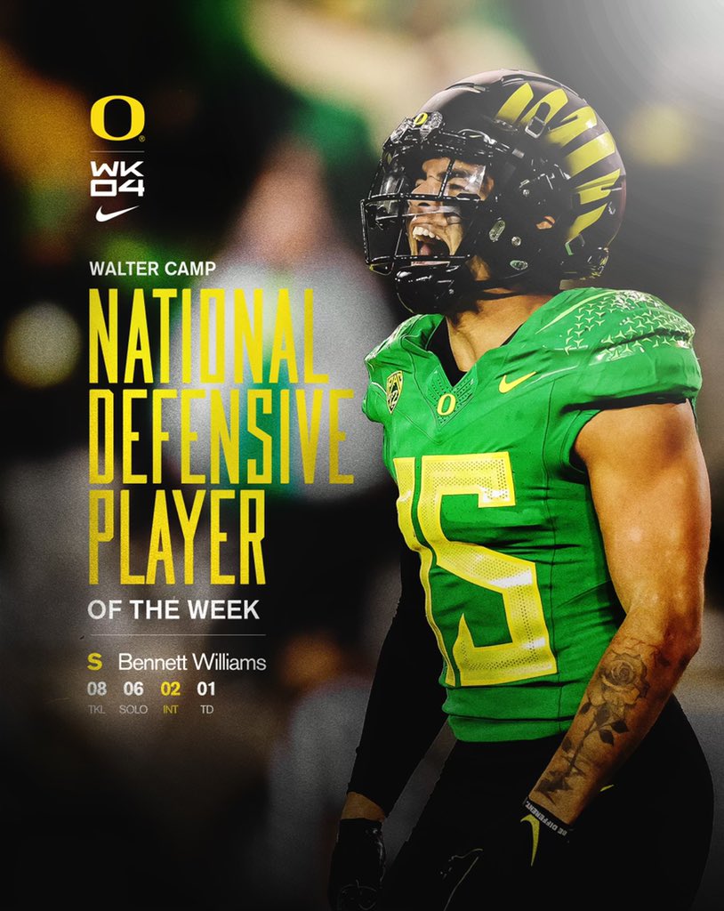 Oregon Football tweet media