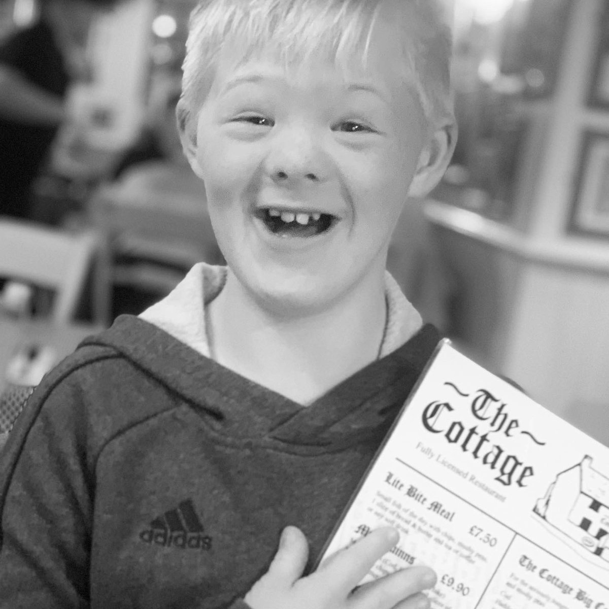 helloharvey's tweet photo. Living his best life @CottageChippy1 for tea then Blackpool here we come #familytraditions #tramrides #arcadefun #donuts #myhappyboy😍 https://t.co/exYvicPsmm