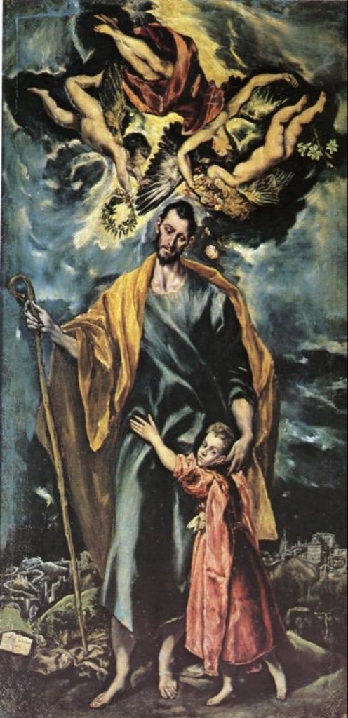 San José y el Niño Jesús, 1599, El Greco