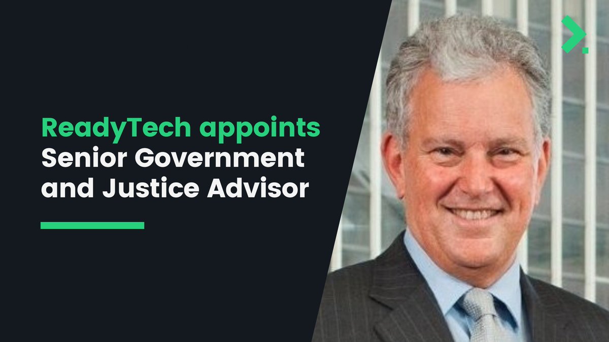 We are excited to officially have Michael Talbot as part of the ReadyTech team, joining our Government &amp; Justice segment as a Senior Advisor.

bit.ly/3lUqPpm

#ReadyTecher #readyforanything