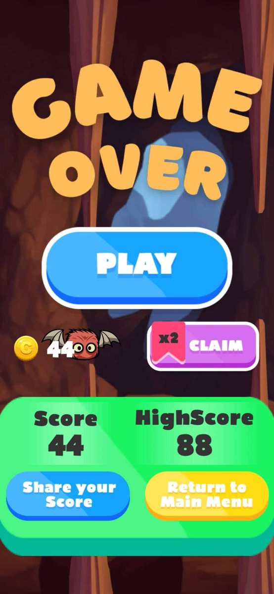 Studio_Tempest's tweet photo. What’s your Highscore on Flappy Bat?
Mines 88!
#IndieGameDev #indiedev #gamedev #FlappyBat #TempestStudios #madewithunity https://t.co/WU7xcQhfj8