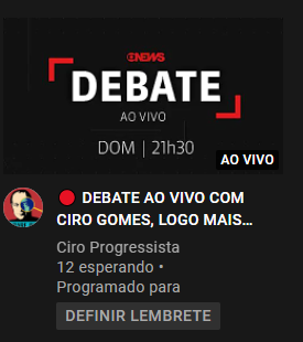 vlaubia's tweet photo. Para acompanhar no youtube. #CiroNaGloboNews https://t.co/x0sTaDQCbw