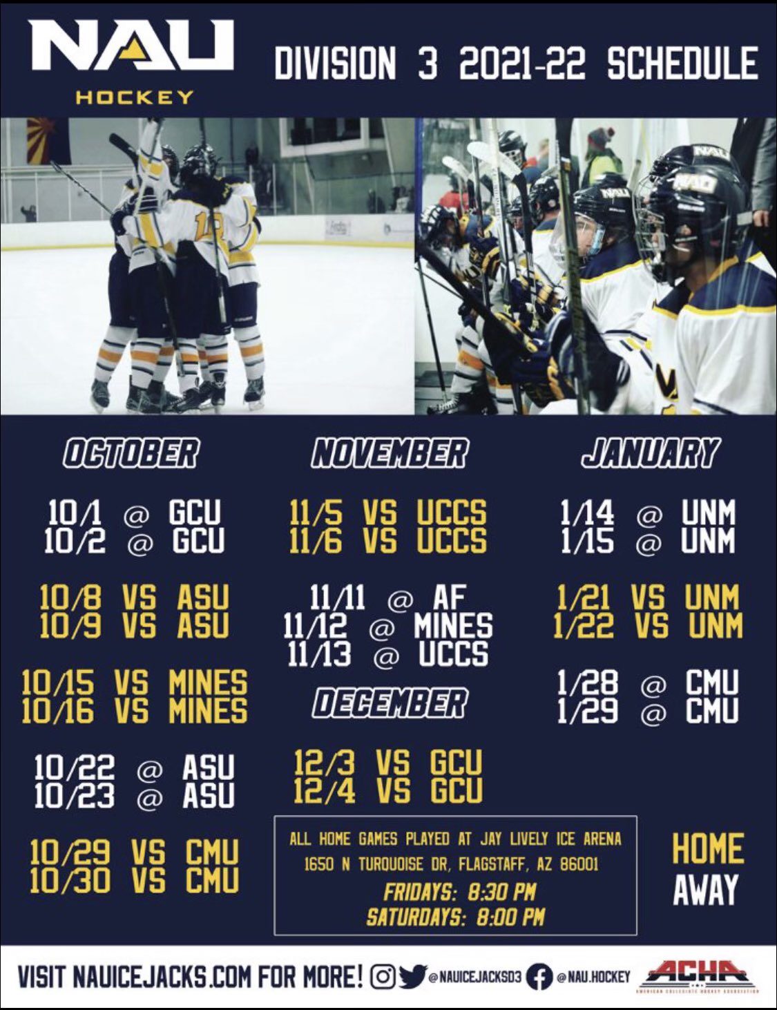 NAU Ice Hockey D3 (NAUIcejacksD3) / Twitter