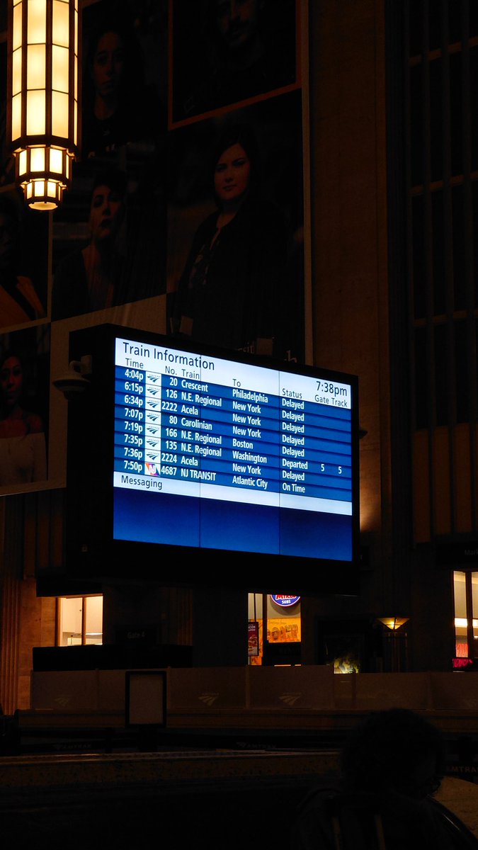 devenrl's tweet photo. @marky_phl @maxonwifi @MichaelP2685 @AmtrakNECAlerts @marky_phl Awesome. Philly is still showing as everything delayed. Glad y'all have started to move! https://t.co/UZrynptejQ