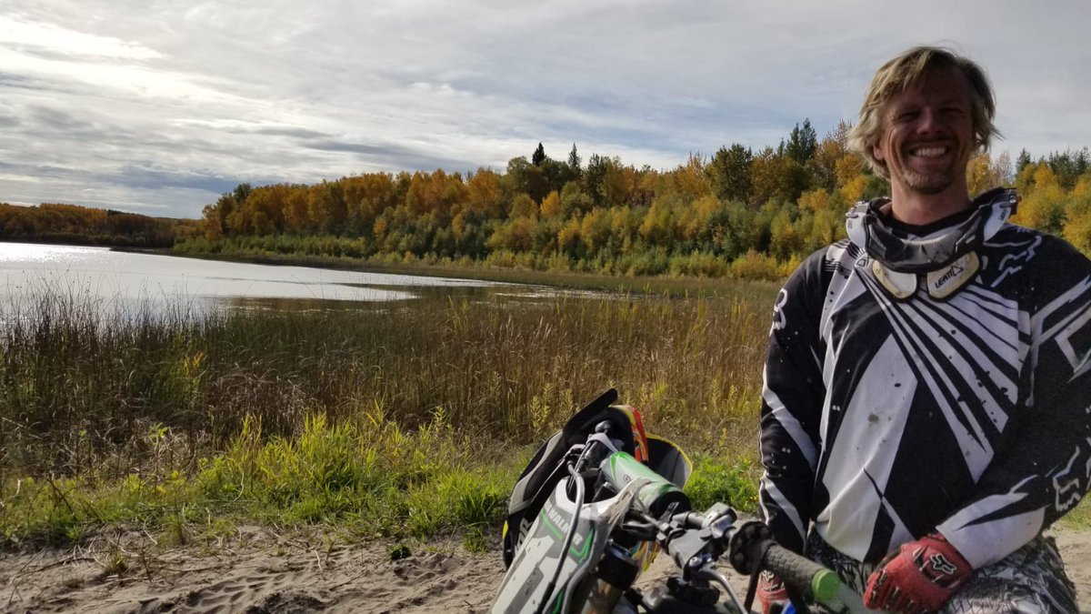 goldenmulletman's tweet photo. The best weather possible to wrap up the dirt bike long weekend. I am sore. Today's ride kicked my butt. #Braaaaap ✊ https://t.co/WD17afvmoe