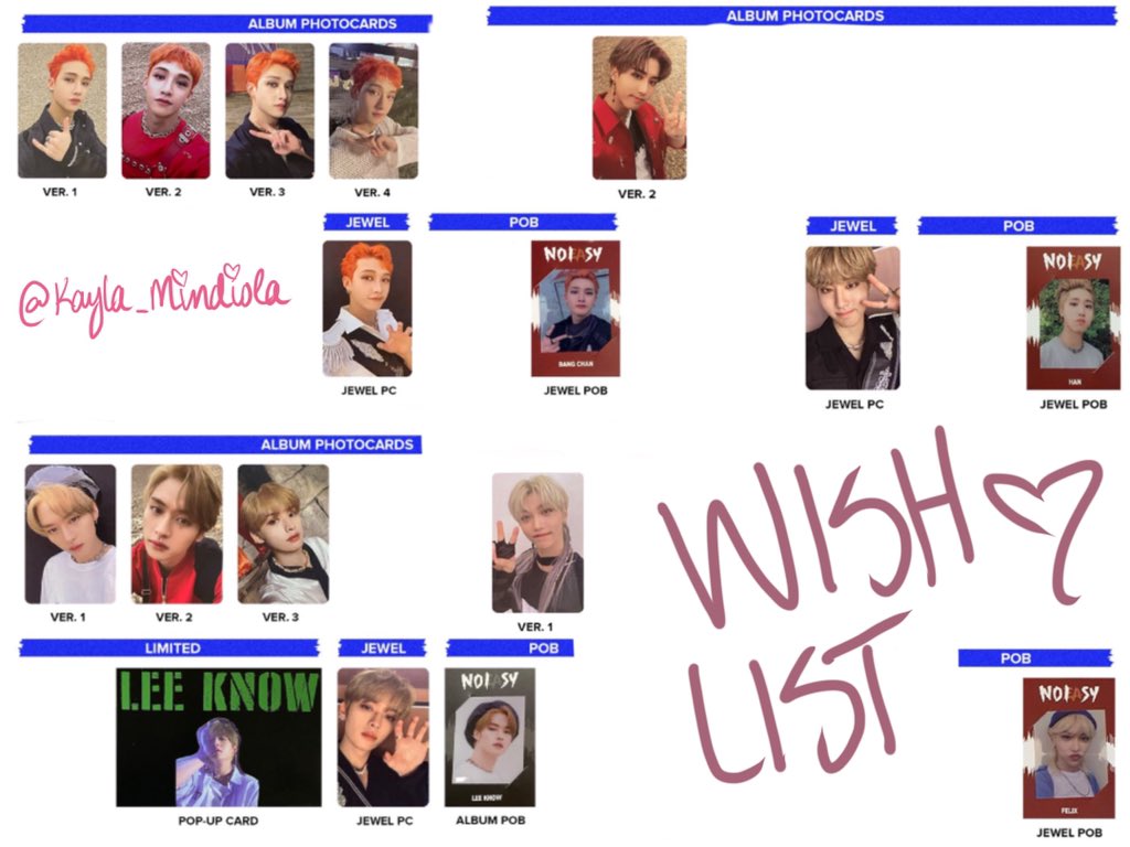 ❤️ HUGE STRAY KIDS WTT/NFS🤍

HAVE: Everything shown in the two photos below!

WANT: Anything on my pc wishlist template~~🍓

📍TRADING USA/CA ONLY📍

DM me if you’re interested :)