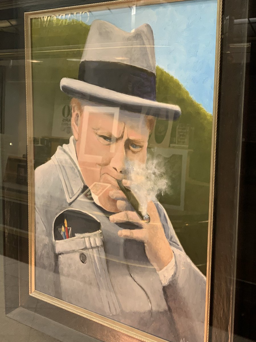 JimEJSimon's tweet photo. Winston Churchill at Chartwell Bookshop, NYC. #churchill #chartwellbooks #bookstores #nycbookstores #sundayvibes https://t.co/M3WMVrhQK9