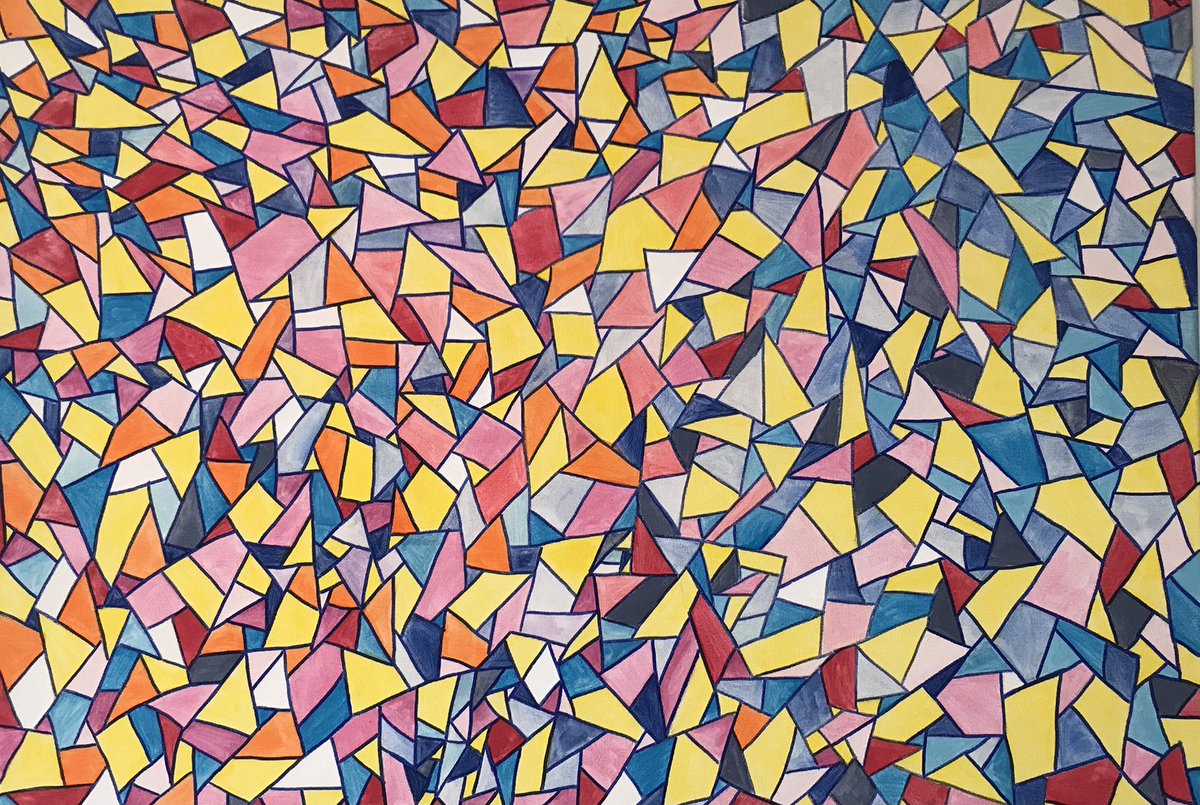 Agilecoaching21's tweet photo. I have finished this painting today. It's been hanging on my wall half-made, but needed an inspiring and recharging weekend, when I coached highschool student for public speaking in the countryside and got some new energy for finishing it. #painting #inspiration #publicspeaking https://t.co/7W9Qnt2n1m