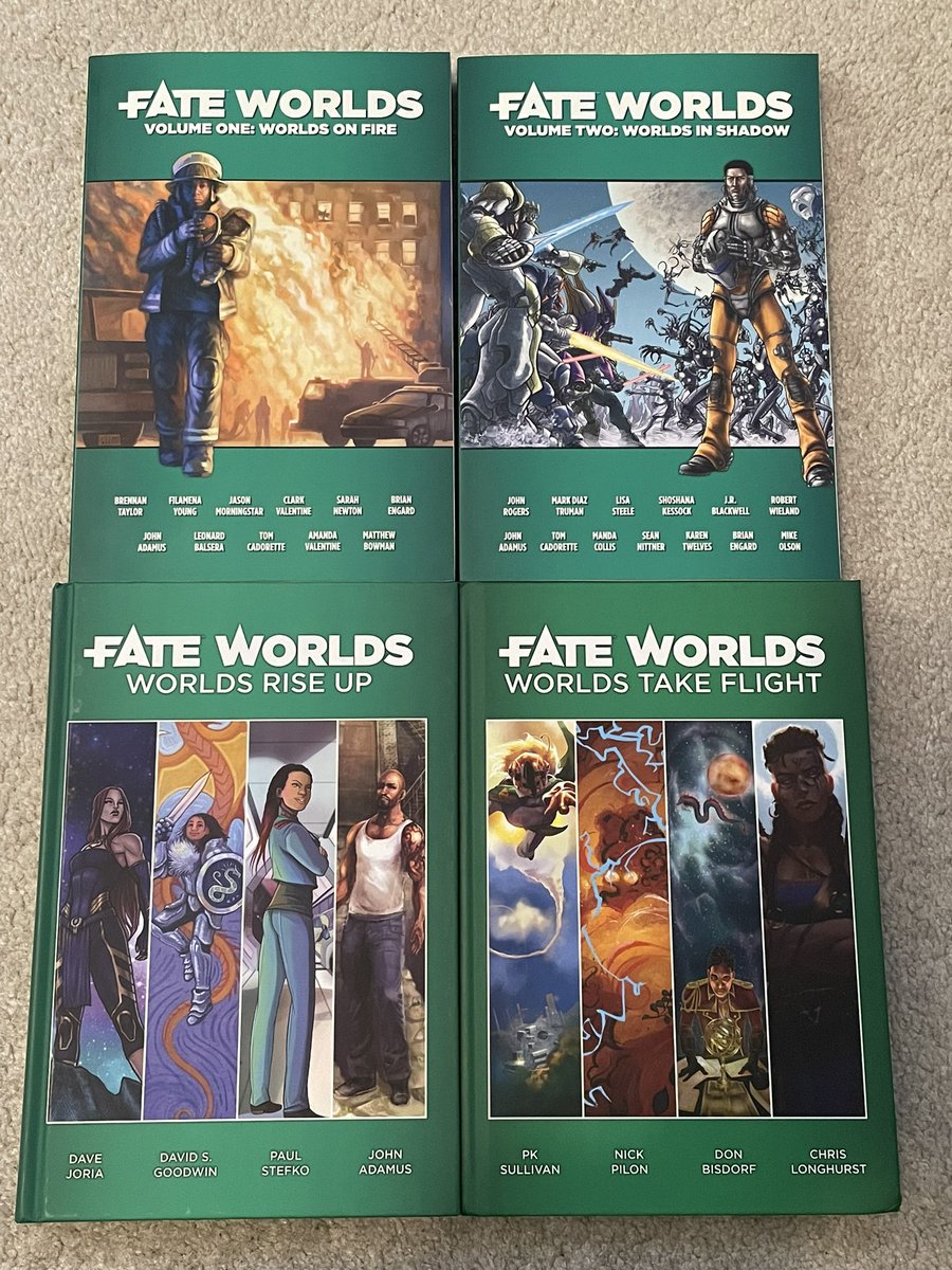 the0gekko0state's tweet photo. Thinking I will run a @EvilHatOfficial #Fate Worlds game for my group. Kind of a run through of the books. Using each of the worlds as a mini session. It’s probably a what is intended for them. But it might help get me GMing again and not have to focus on just one idea. Any tips? https://t.co/oX2XeJi2IS