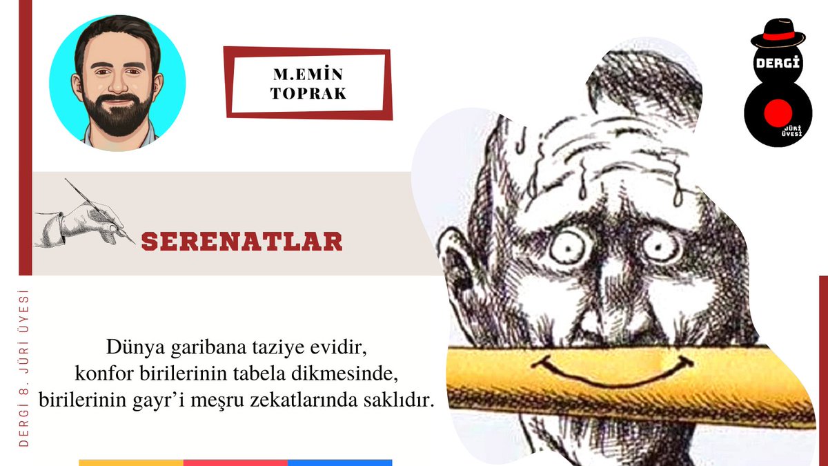 Dergi8juri's tweet photo. M.Emin Toprak: "Dünya garibana taziye evidir,
konfor birilerinin tabela dikmesinde,
birilerinin gayr’i meşru zekatlarında saklıdır."

🔗 https://t.co/DLzzfSuo1x

#edebiyat #şiir @emintoprak75 https://t.co/pgjQ3SL50p