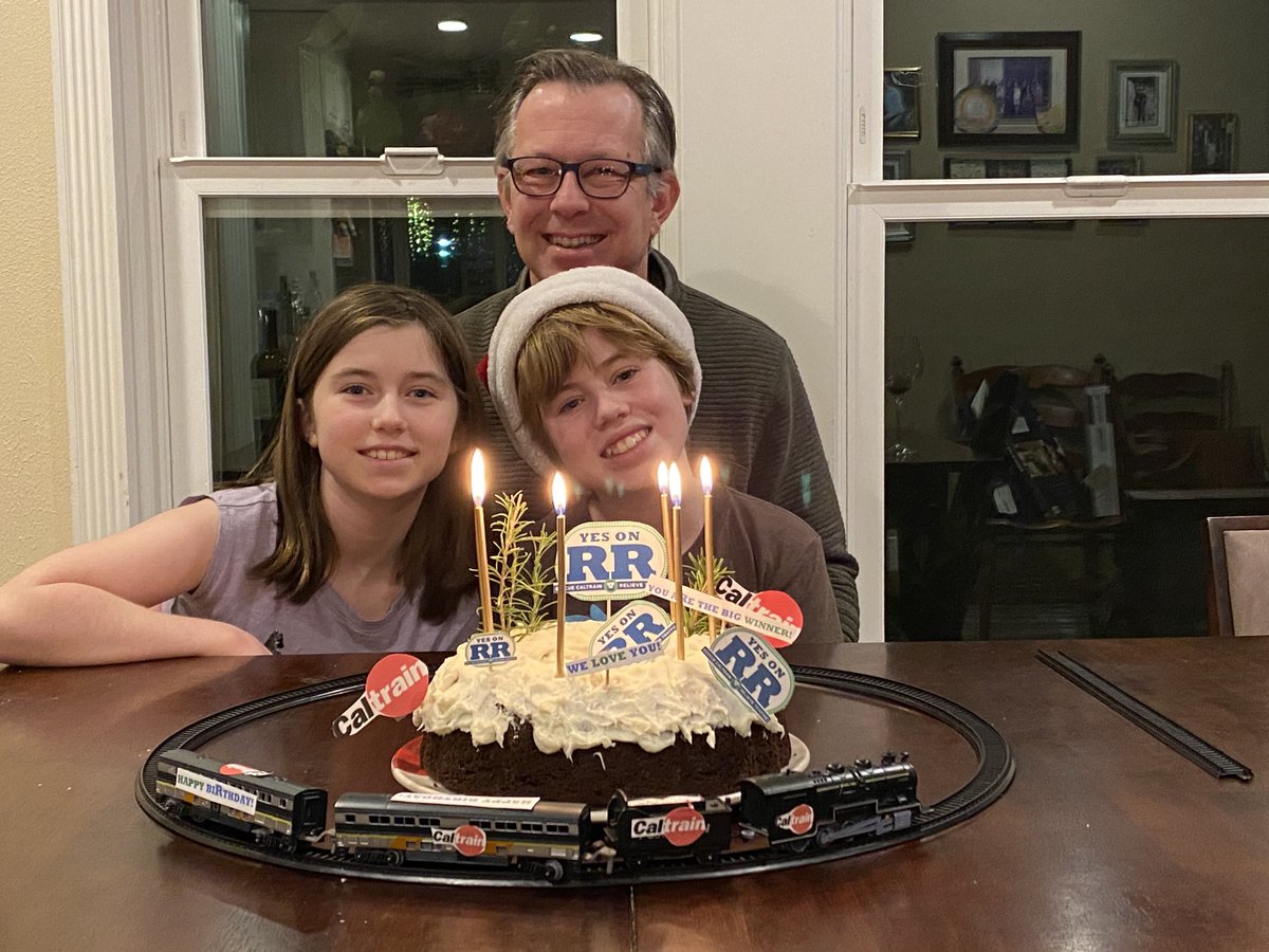 Jasonesq's tweet photo. Riding @Caltrain for the #measuRReRR #PaRRty reminds me of our my post RR birthday party! Thank you voters! https://t.co/yUHf3TX2aS