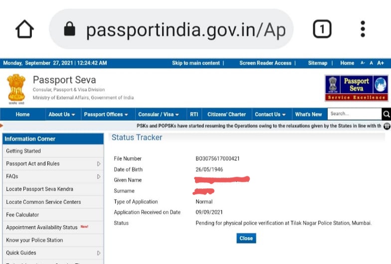 Jay Mishra (@jjaymishra) on Twitter photo Police verification not forwarded by Tilak Ngr PS inspite of providing all details at PS. Does it take 18 days for police verification in Mumbai? Please help 75yr old Snr Ctzn in need <a href="/passportsevamea/">PassportSeva Support</a> <a href="/rpomumbai/">RPO Mumbai</a> <a href="/cpmumbaipolice/">Commissioner of Police, Greater Mumbai</a> <a href="/mumbaipolice/">मुंबई पोलीस - Mumbai Police</a> Police verification not forwarded by Tilak Ngr PS inspite of providing all details at PS. Does it take 18 days for police verification in Mumbai? Please help 75yr old Snr Ctzn in need <a href="/passportsevamea/">PassportSeva Support</a> <a href="/rpomumbai/">RPO Mumbai</a> <a href="/cpmumbaipolice/">Commissioner of Police, Greater Mumbai</a> <a href="/mumbaipolice/">मुंबई पोलीस - Mumbai Police</a>