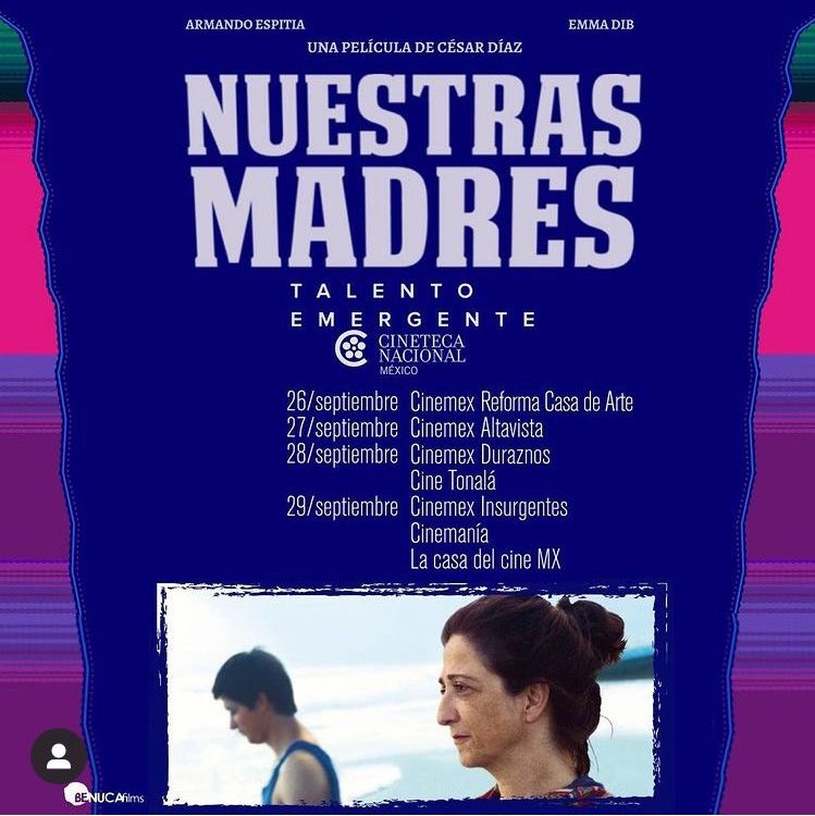 No se pierdan <a href="/NMadresGT/">NuestrasMadresGT</a> película en la que actúa la gran actriz <a href="/EmDib/">Emma Dib</a> 

👇🏼 Acá la cartelera en <a href="/Cinemex/">Cinemex</a> 👇🏼