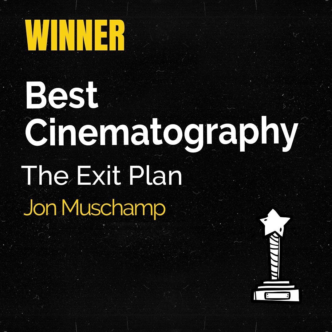 LoopTalent_'s tweet photo. Congratulations to Cinematographer #JonMuschamp who has won #BestCinematography at @Exit6FilmFest for his work on #TheExitPlan. Congratulations Jon! #LoopTalent https://t.co/smLH5F3xxX