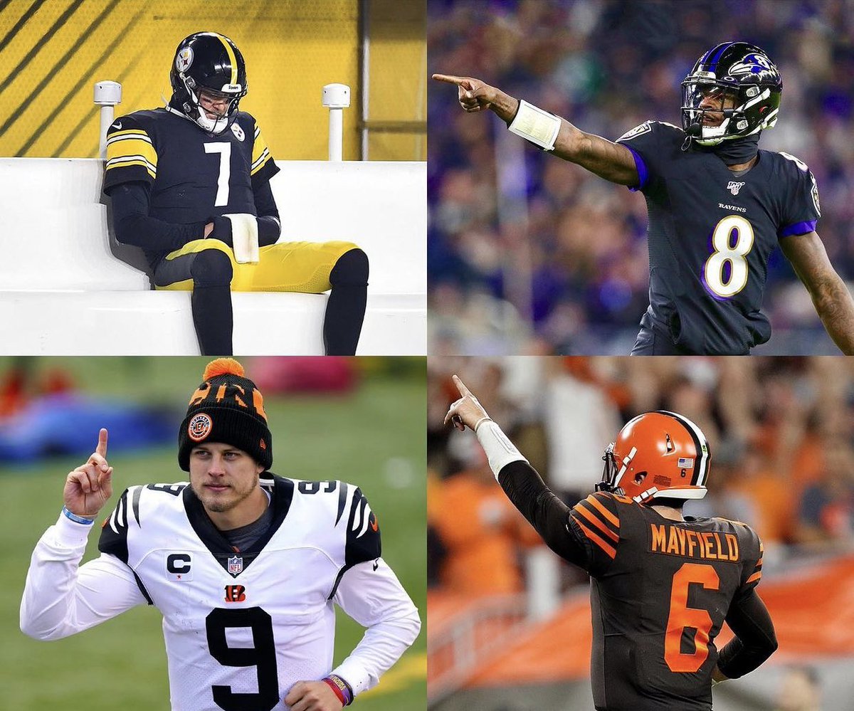 NFLMemes's tweet photo. Point to the worst quarterback in the AFC North https://t.co/wAhL2xJcKu