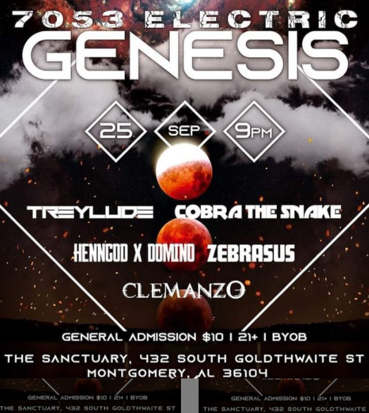 WeeklyshitPost's tweet photo. also a tiny EDM show in Montgomery that actually slapped lol sup @CobratheSnake5 and others (can't find twitters?! check the flyer and look em up on soundcloud or w/e if interested) https://t.co/mlhx4wB12t