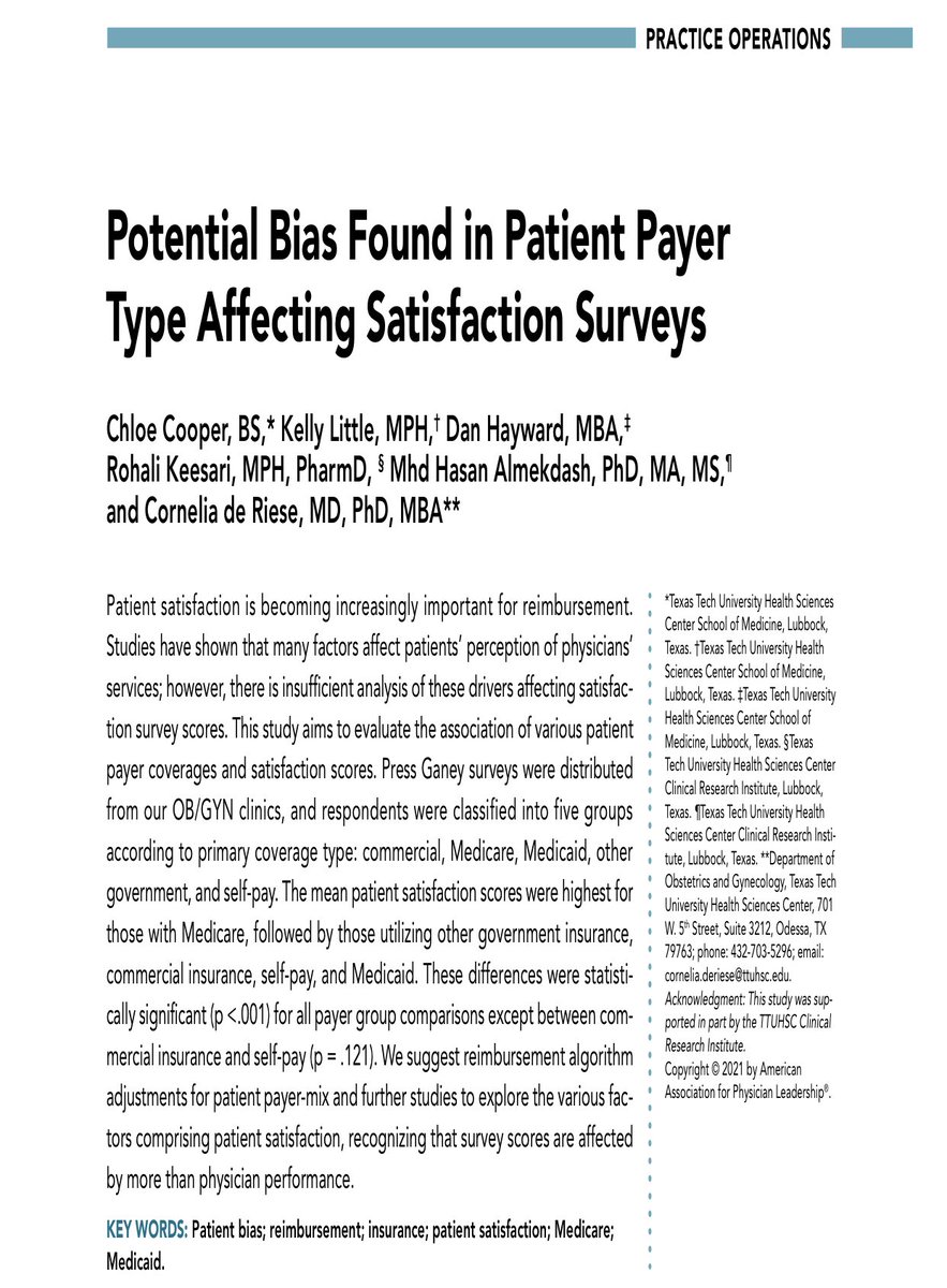 halmekdash's tweet photo. And publication # 12 for 2021 in the Journal of Medical Practice Management: 

https://t.co/7RFNytk2OW https://t.co/FzzXv4cZgW