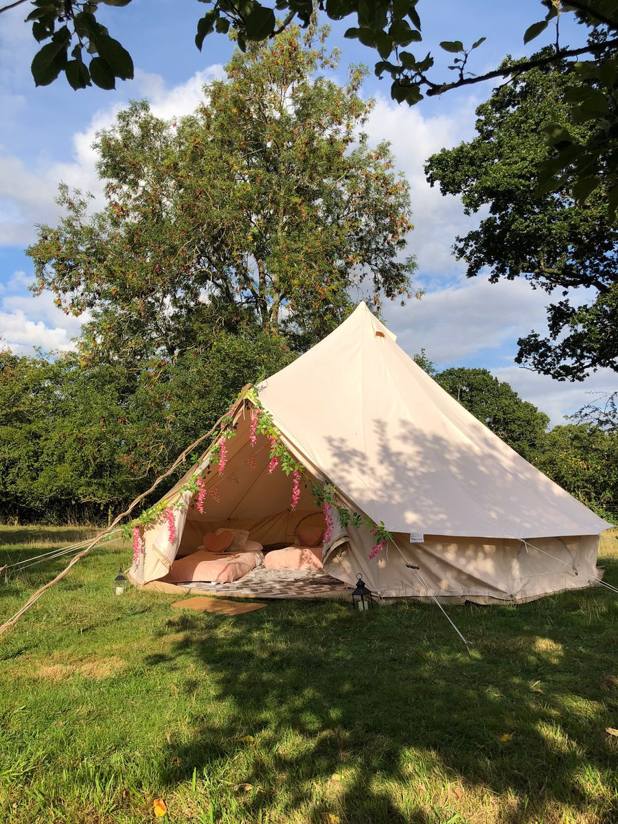 🔅 Hen Fest 🔅 

We loved setting up for this awesome Hen fest in a stunning orchard for 30 hens 💃 🎊 
We supplied comfy beds and fully decorated bell tents and even a chill out spot with beanbags egg chairs etc.
charmingtents.co.uk