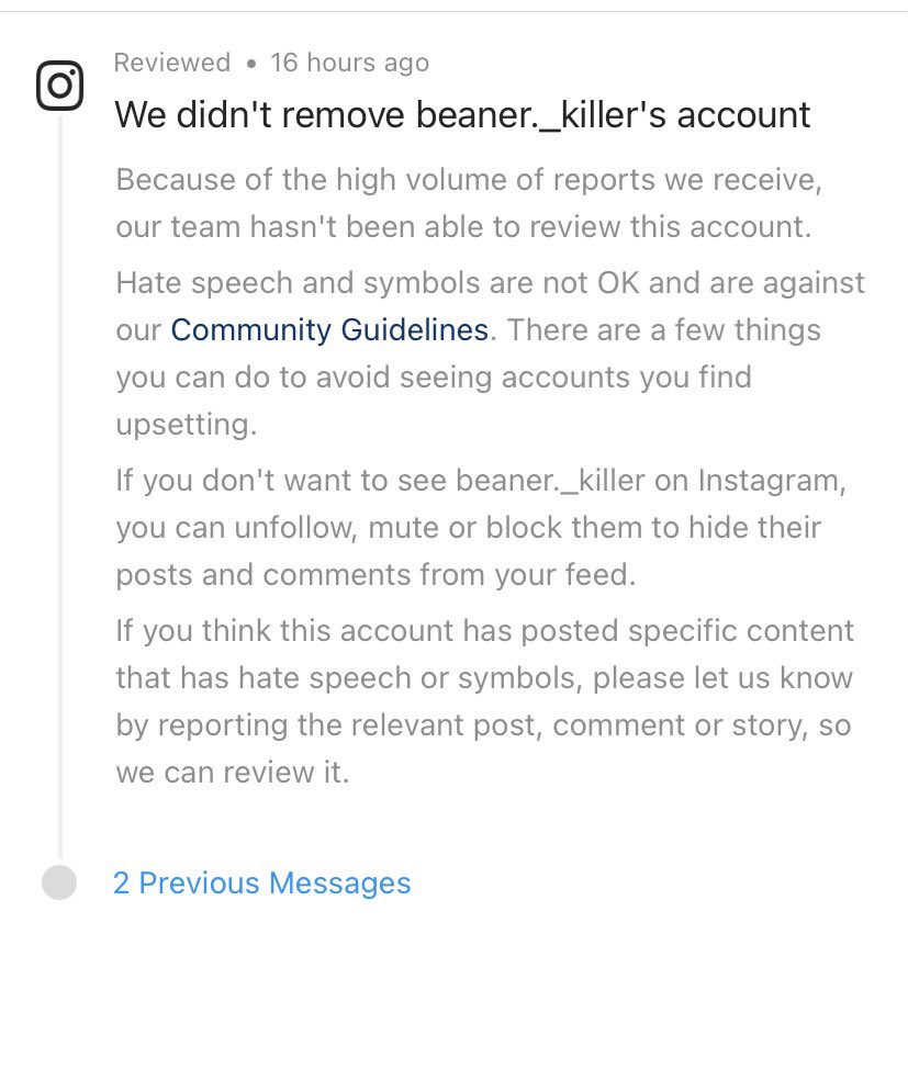 EzCo__'s tweet photo. @instagram supports beaner killers apparently lol https://t.co/gxTgN5sAHy