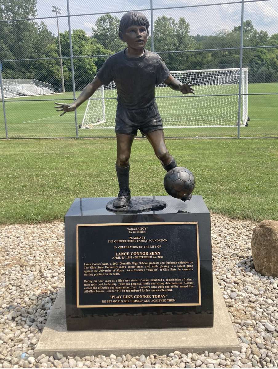 GHSAces_BoysSoc's tweet photo. We honor former Granville standout Connor Senn (graduate of 2001) who tragically lost his life playing the game he loved 20 years ago today. May we always #PlayLikeConnorToday https://t.co/jNPW5jiJfk