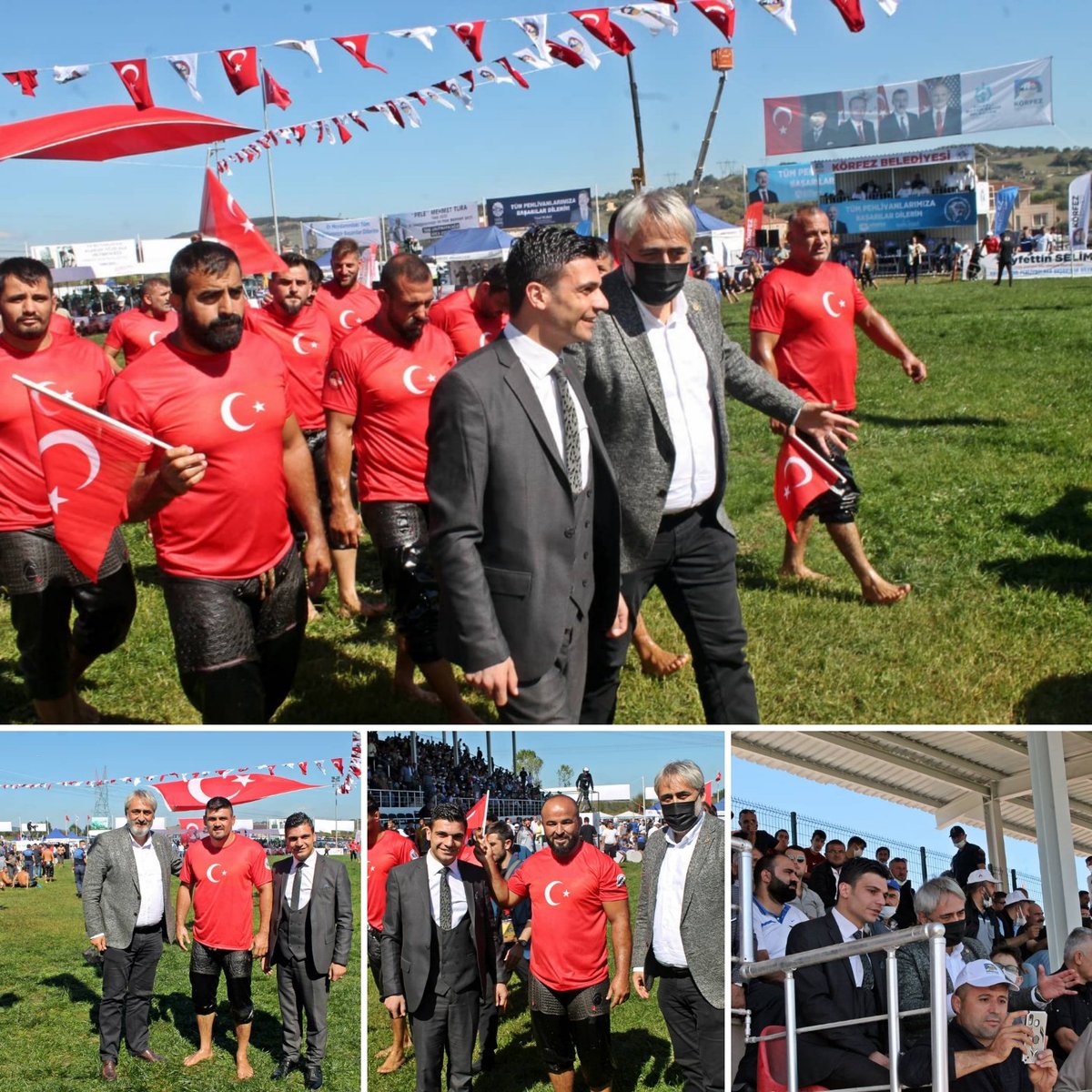 baskanmkilic's tweet photo. 🍒 Körfez Belediyesi’nin düzenlemiş olduğu 47. Altın Kiraz Festivali #Taşköprü Yağlı Güreşleri’ne Kocaeli ASKF Başkanımız Murat Aydın ile katıldık. Kocaeli ASKF 

#Körfez #Spor #Taşköprü #Altınkirazfestivali #KASKF #KörfezdeSpor https://t.co/mFfojHzLkj