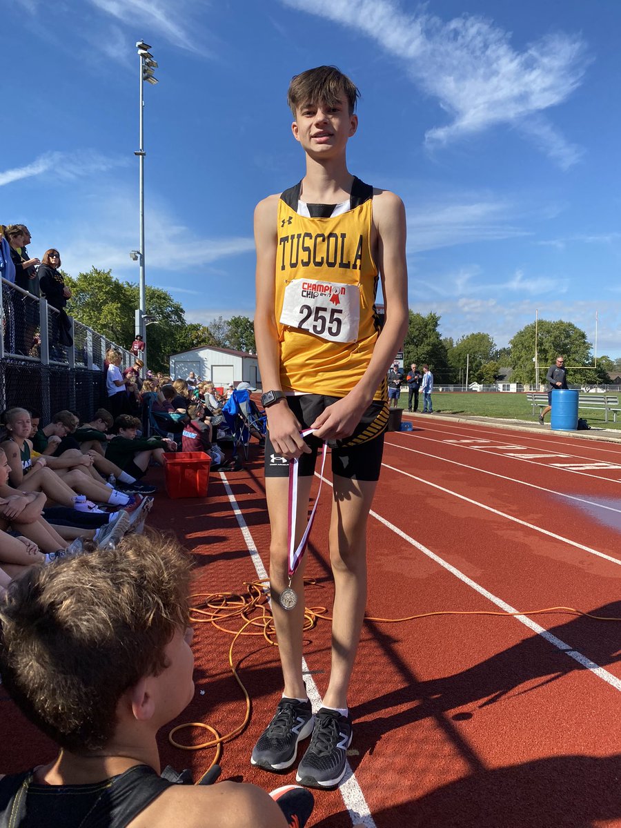 TuscolaXC's tweet photo. Josiah was also the fastest sophomore of the day with a time of 15:44! https://t.co/mgLVvtnIZD