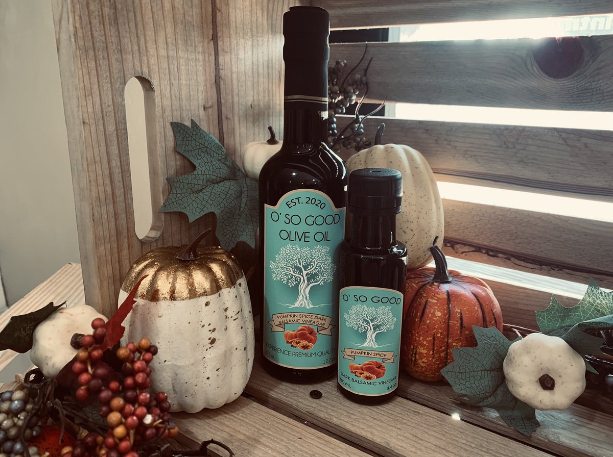 osogoodoliveoil's tweet photo. Spice up your life with #pumpkinspice balsamic! 
#osogood #osogoodoliveoil #extravirgin #spiceoflife #balsamic https://t.co/NqE8P6Onrv