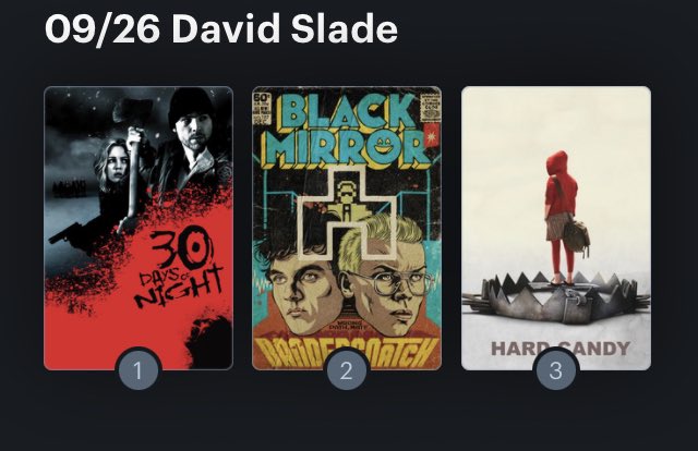 Hoy cumple años el director David Slade (52). Happy Birthday ! Aquí mi Ranking: 