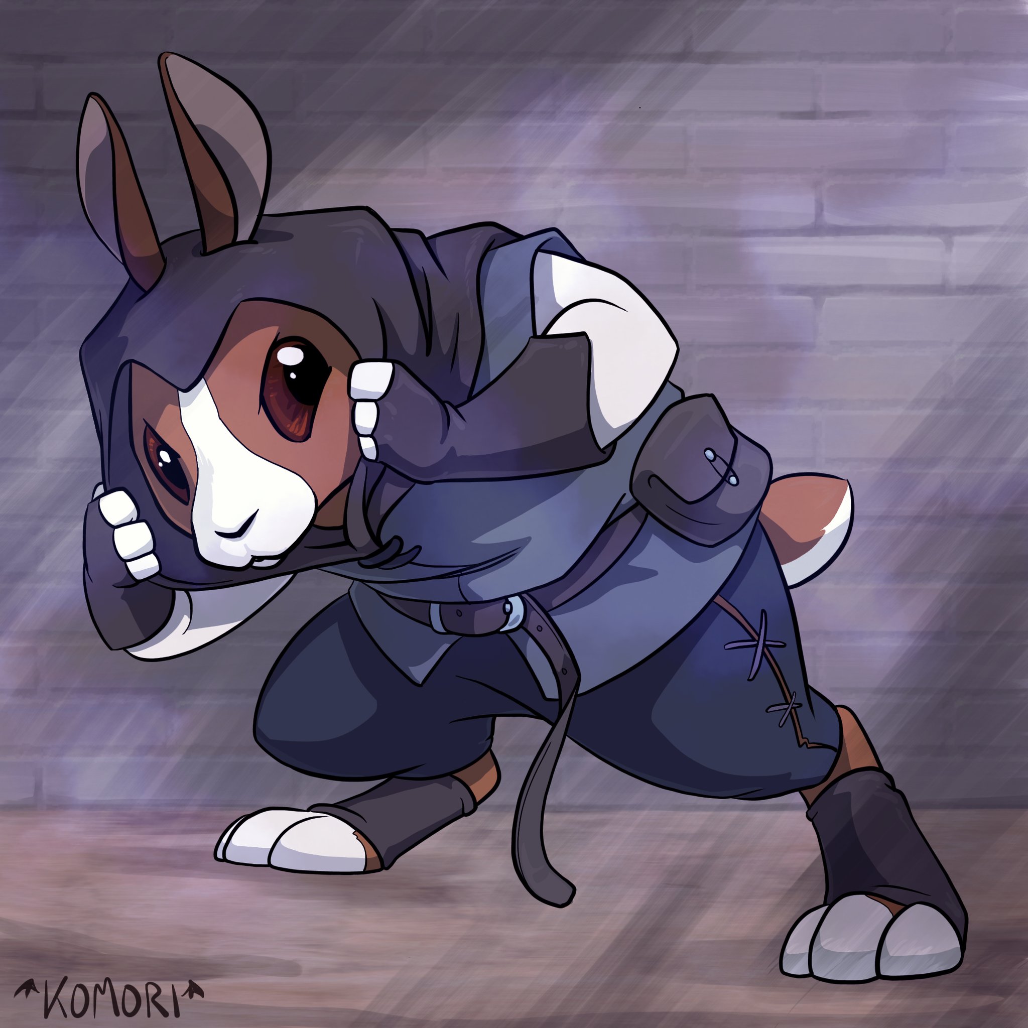 Komori on X: More Harengon ! I based this rogue on my bunny Rocko. He  was a dutch rabbit, and always got himself into a lot of trouble! DnD  DnDart rabbit WBW 