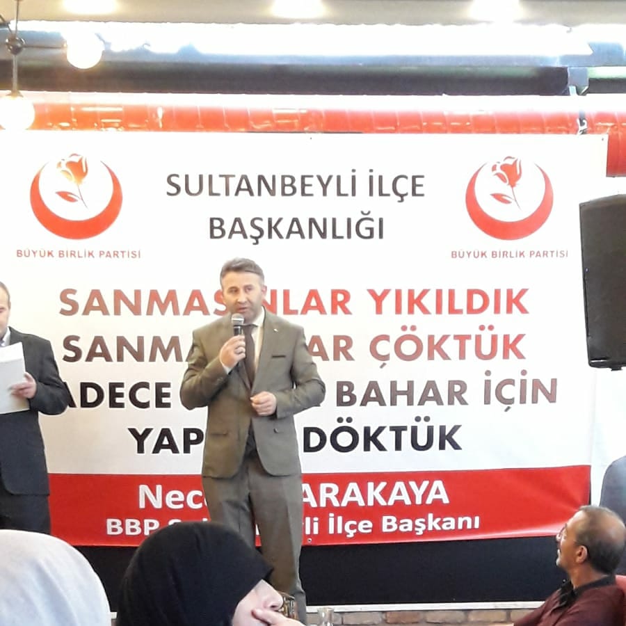 BBP Sultanbeyli ilçe teşkilatı olarak;

Düzenlemiş olduğumuz kahvaltı programına davetimize icabet edip uzaktan yakından gelen tüm gönül dostlarımıza, Programda emeği geçen yönetim kurulu üyelerimiz ve katkıda bulunan tüm dostlarımıza canı gönülden teşekkür ediyorum.