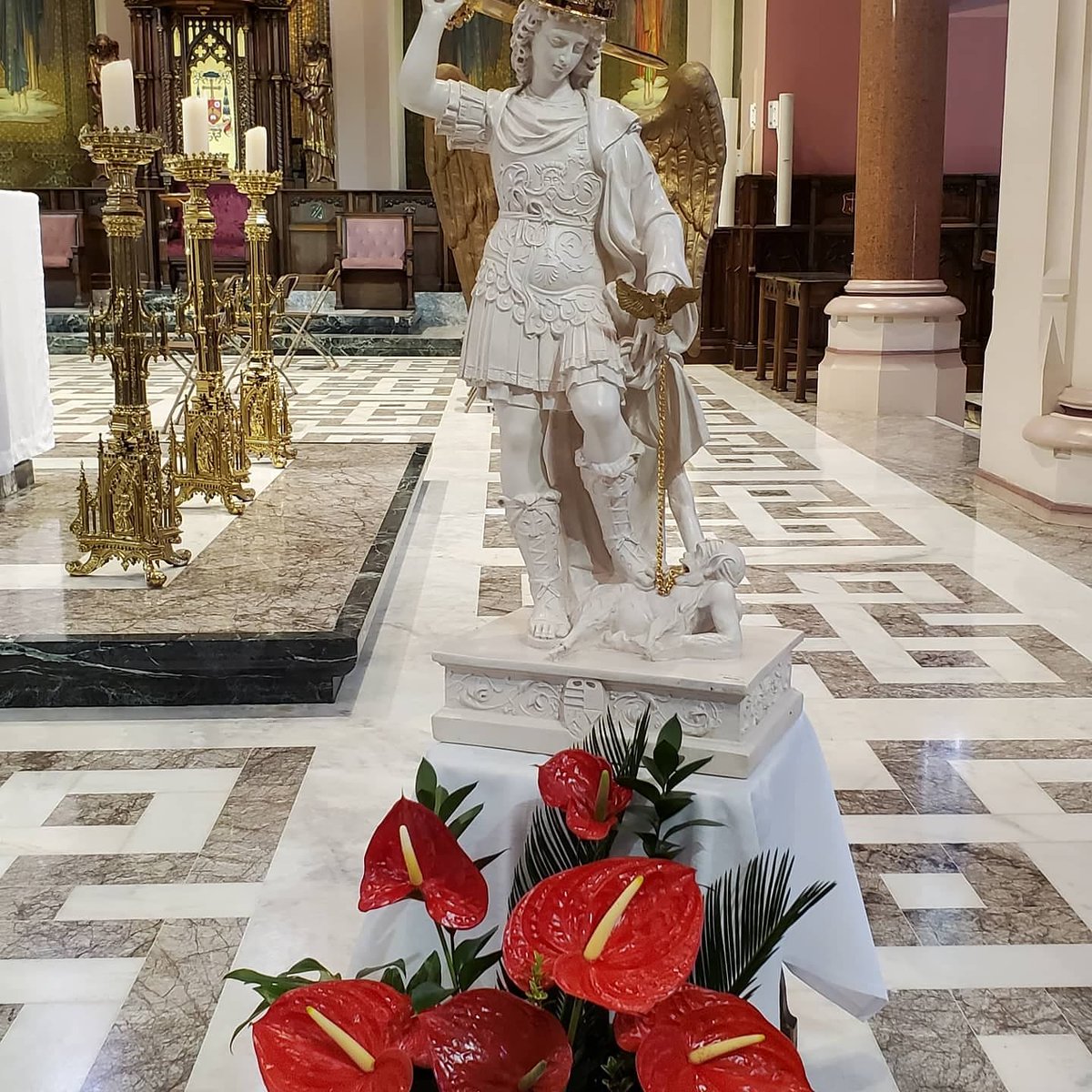 Today the Congregation of St. Michael the Archangel (the Michaelite Fathers) is celebrating their centenary with a Mass at St. Peter's Cathedral Basilica in London. More pictures to follow.