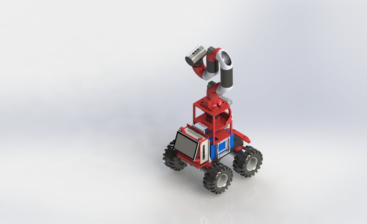 jarain78's tweet photo. Arm and LCD screen added to my #XIAORover, from virtual to real 😊😊 . #ros2 #ros #Robotics #realsense #d435 #t265 #moveit2 #microros https://t.co/7VJtlEPoVm