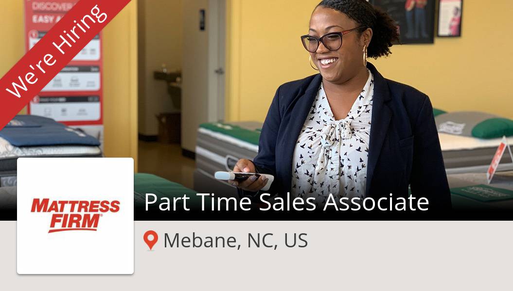 JamesSingley's tweet photo. #MattressFirm is hiring! #Part Time #Sales Associate in #Mebane, apply now! #job https://t.co/zSQuP1GiMo #mfrmlife #lovemyjob https://t.co/bU5Hv0lHSd