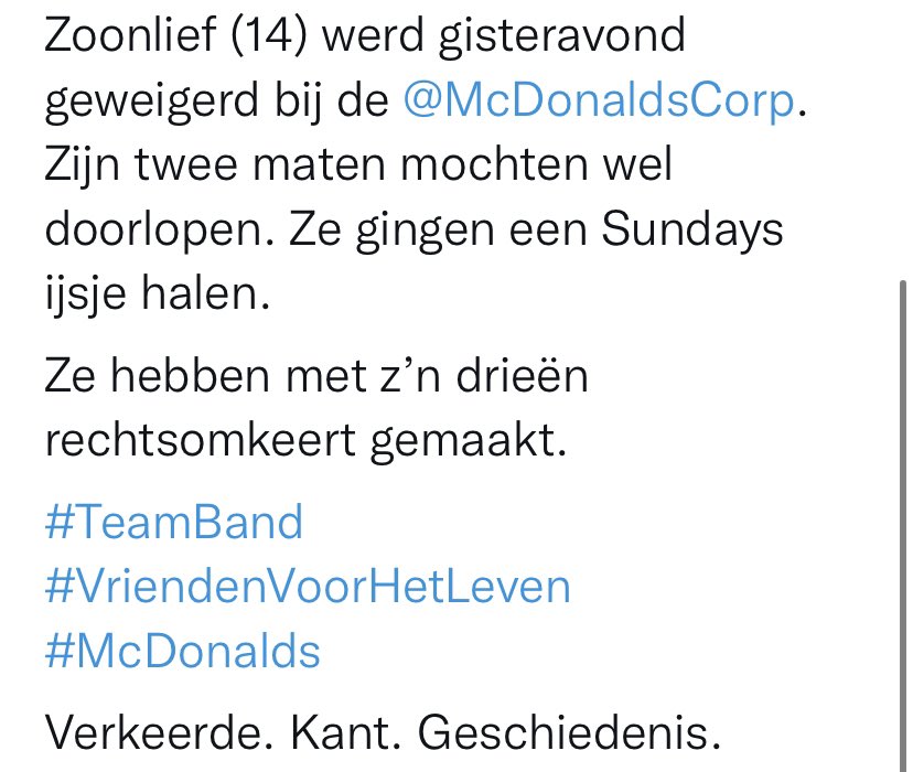 rblommestijn's tweet photo. Kinderen die geen patat mogen eten na het sporten, niet naar een schoolfeest kunnen of geen ijsje kunnen halen. Kinderen waarvan de ouders worden geweigerd bij voorstellingen. En dit is slechts een kleine greep uit de talloze reacties. Dat alles door de #coronapas. Wat een leed. https://t.co/ZhlpJhAkPk