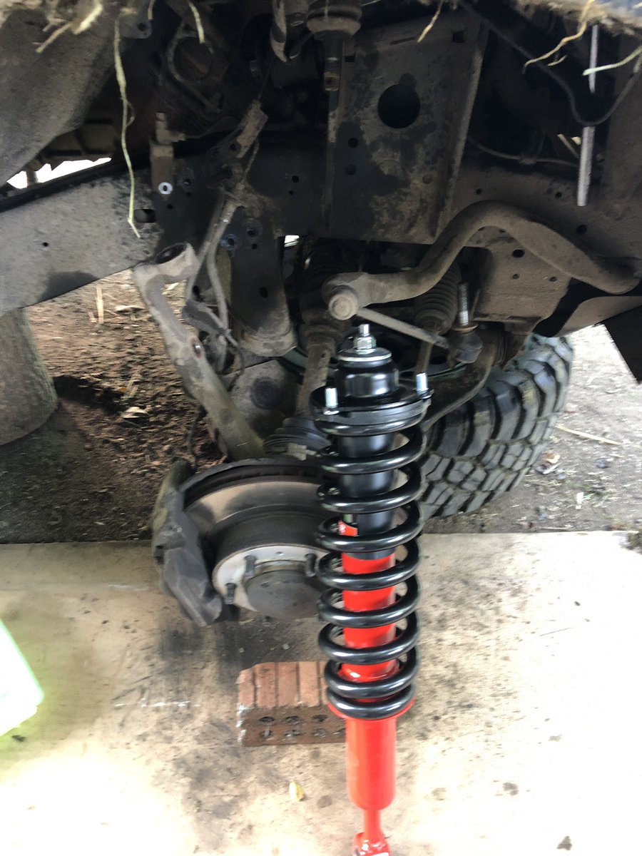 Childs295Greg's tweet photo. Turned into a mechanic for the day, it canβt be that hard, can it ! New shocks all round.
Turns out it was a good idea, front one bent, rear one completely shoot. #farmmechanic #DIY #bushmechanic #notjustashepherd https://t.co/VZPSJSwP3Q