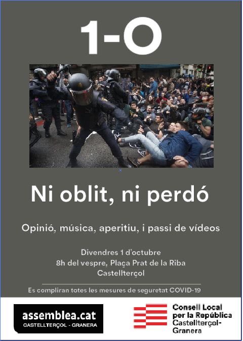 CxR_Castell's tweet photo. Opinió, música, aperitiu i vídeos d’aquell 1 d’octubre a #Castellterçol i #Granera 

🗳 ni oblit, ni perdó! https://t.co/ljoyIi5Dk3