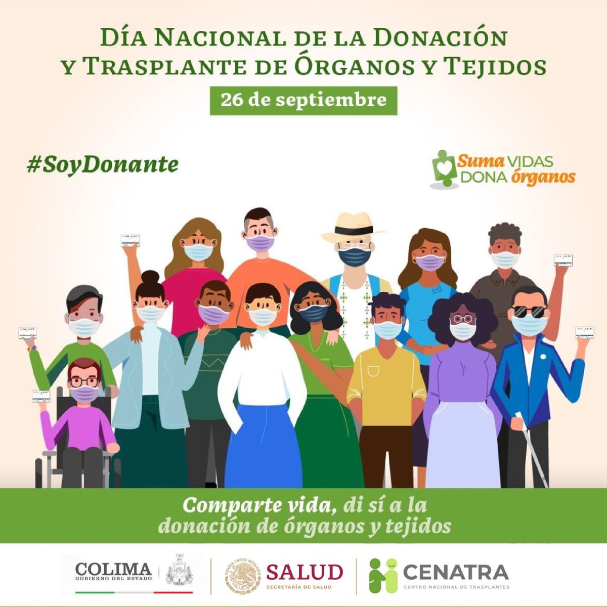 salud_colima's tweet image. 26 de septiembre | Día Nacional de la Donación y Trasplante de Órganos y Tejidos 🫁🫀

Como Secretaría de Salud nos sumamos a difundir el cómo ser donador y compartir vida. 🙌🏻  #SoyDonante