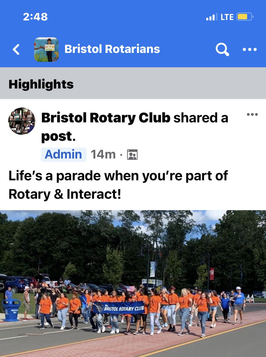 BCHSmagistra's tweet photo. It was a perfect day for a parade! Our BCHS InterAct club had so much fun marching with our parent club, the @BristolCTRotary club. So proud of our kids! #ServiceAboveSelf #BCINTERACT #BristolMumFestival #BristolMumParade  @BCHSprincipal https://t.co/LCuvEanSRi