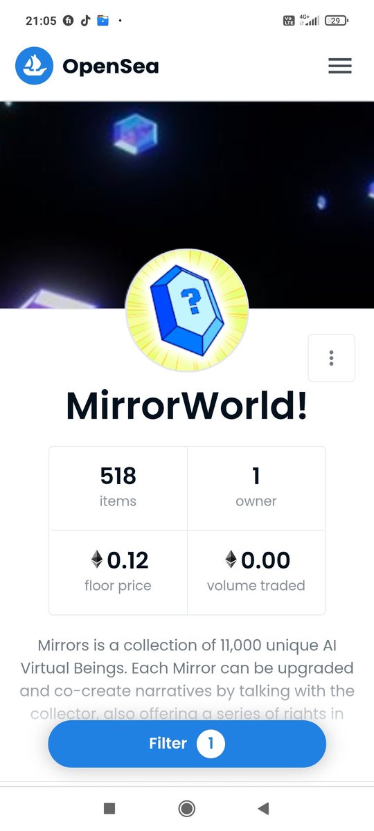Ryan_Triumph's tweet photo. Another fake @joinmirrorworld 

🚨Be careful of these scams... So many about 🚨

This one has an exclamation mark on the end. Clear fake same as the one with the dot ..

Protect your investment https://t.co/i31Gh5f7Nt