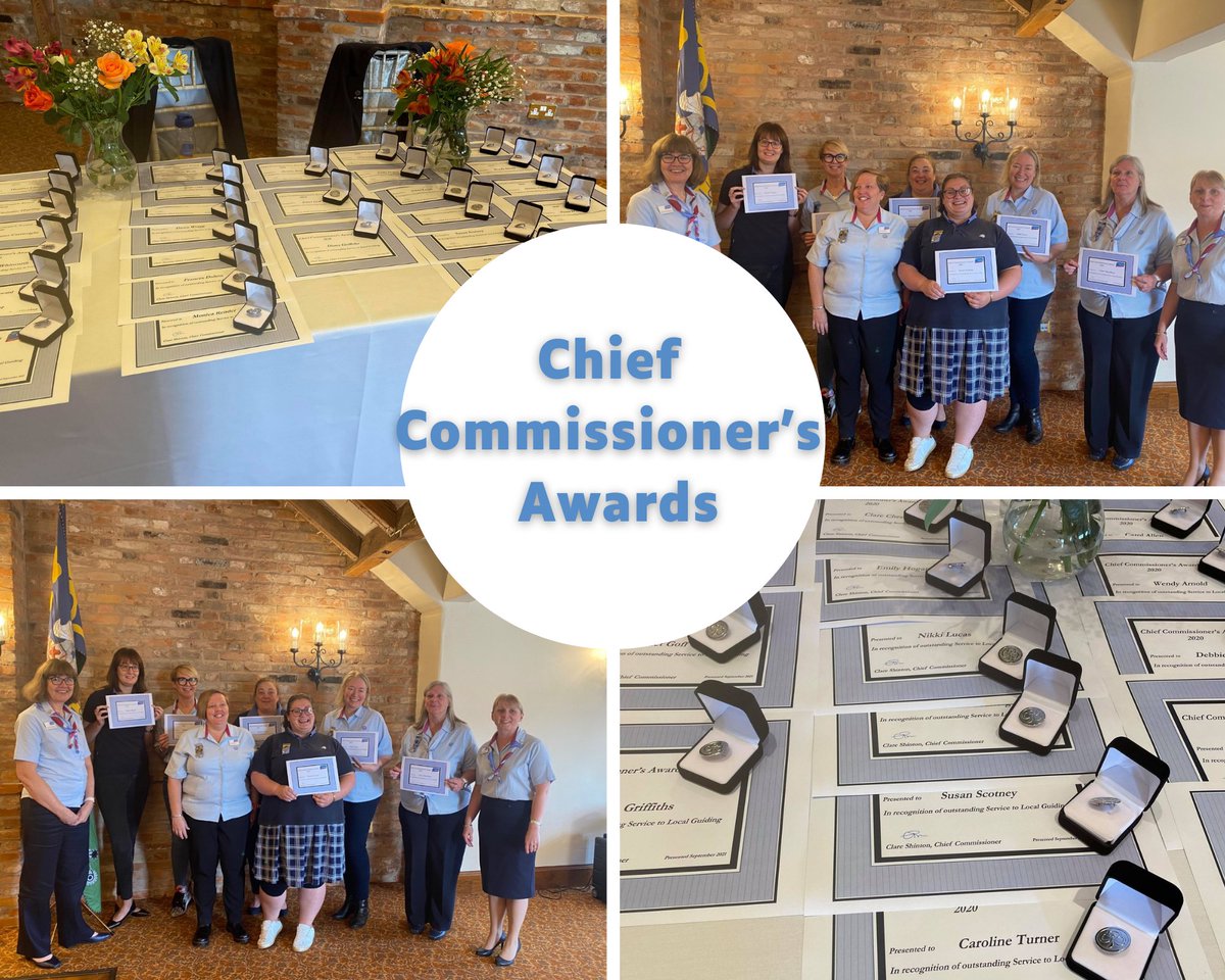 GirlguidingNott's tweet photo. To round off a busy but exciting weekend, we were very proud to attend @GirlguidingMids' Chief Commissioner Awards. Six members of Girlguiding Nottinghamshire were presented with awards to mark their amazing achievements. Well done &amp; thank you for everything you do! #teamnotts https://t.co/qVbB9NH924