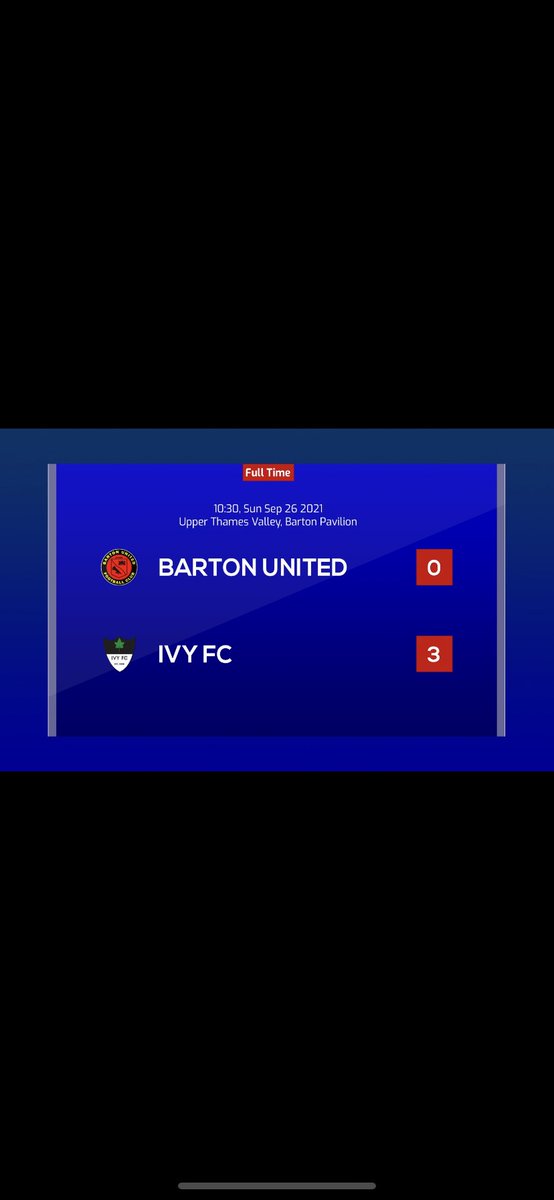 A disappointing loss to take today!! @IVYFC1 were the better team for 80mins of the game, but how we didn’t score from 15 corners and about 20 chances inside their box in the last 10 minutes I don’t know🤦‍♂️ we pick ourselves back up and we go again next Sunday ❤️🖤