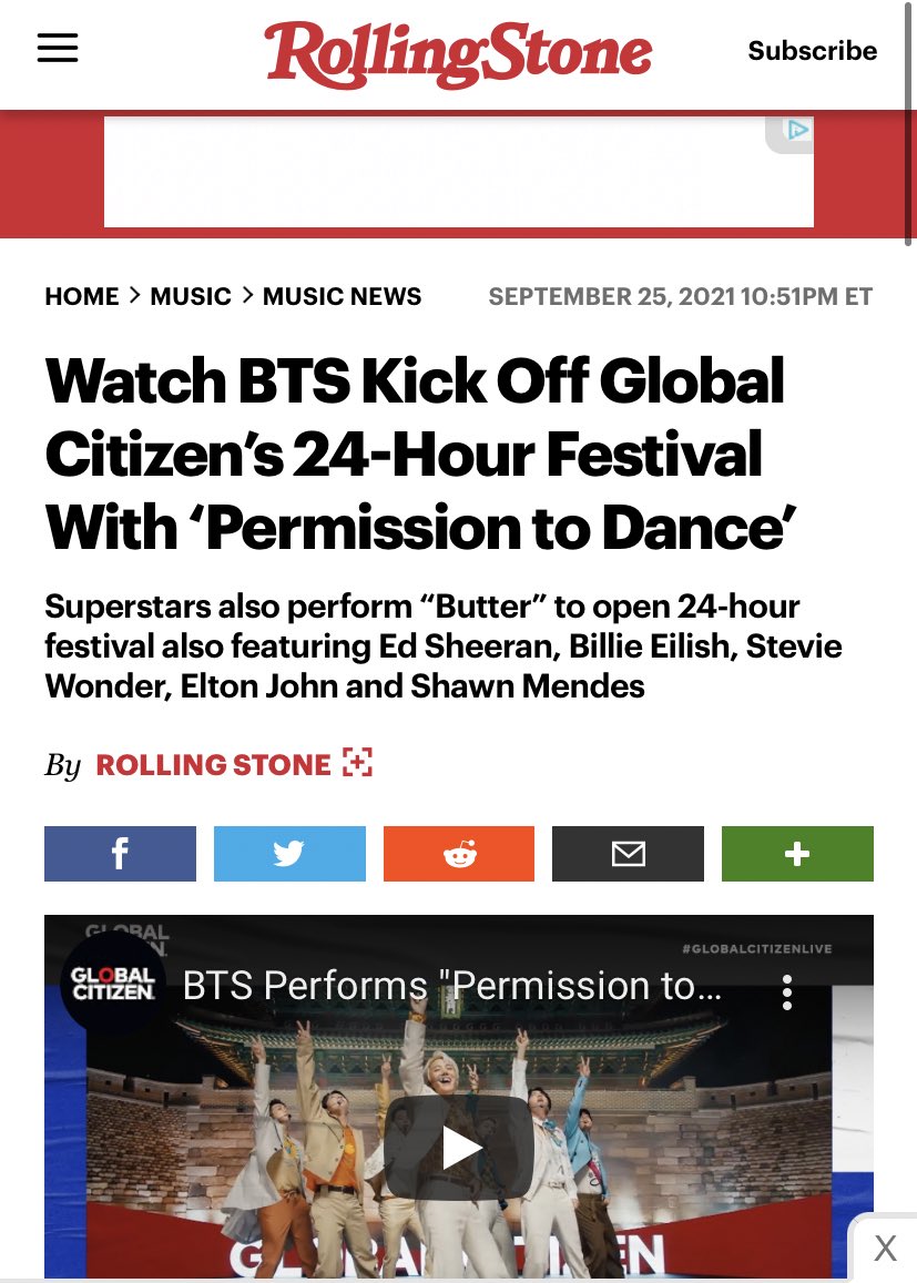 Only_7Love's tweet photo. #infoBTS/revista digital Rolling Stone
El reportaje comenta acerca de la presentación de @BTS_twt en el Global Citizen Festival y refiere a su aparición en la Asamblea General de las Naciones Unidas.
Dejamos un hilo con parte de este reportaje ⭐️
🔗https://t.co/crJoQc2CDS
➕ https://t.co/RYzV6jCY3q