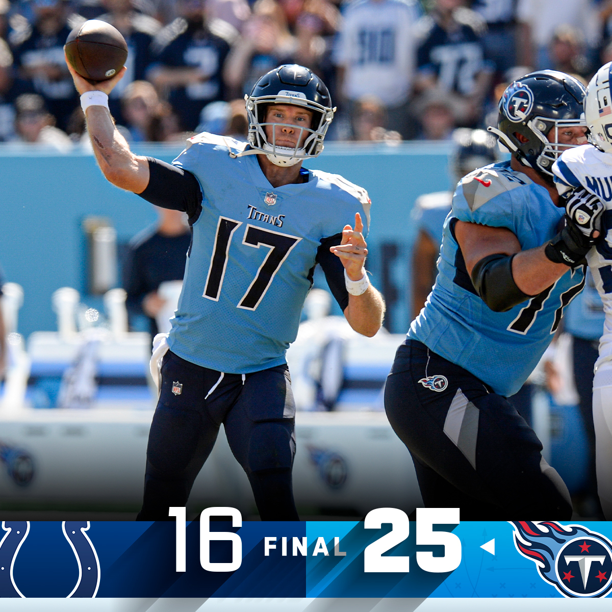 FINAL: The <a href="/Titans/">Tennessee Titans</a> secure the Week 3 win! #Titans #INDvsTEN