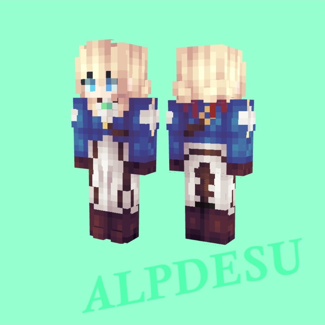 Alp Violet Evergarden Minecraft Skin Its My Fav Anime Of All Time Download T Co Uu47edpai8 Are Appreciated Minecraft Pixelart Anime T Co Hjam5np38l Twitter