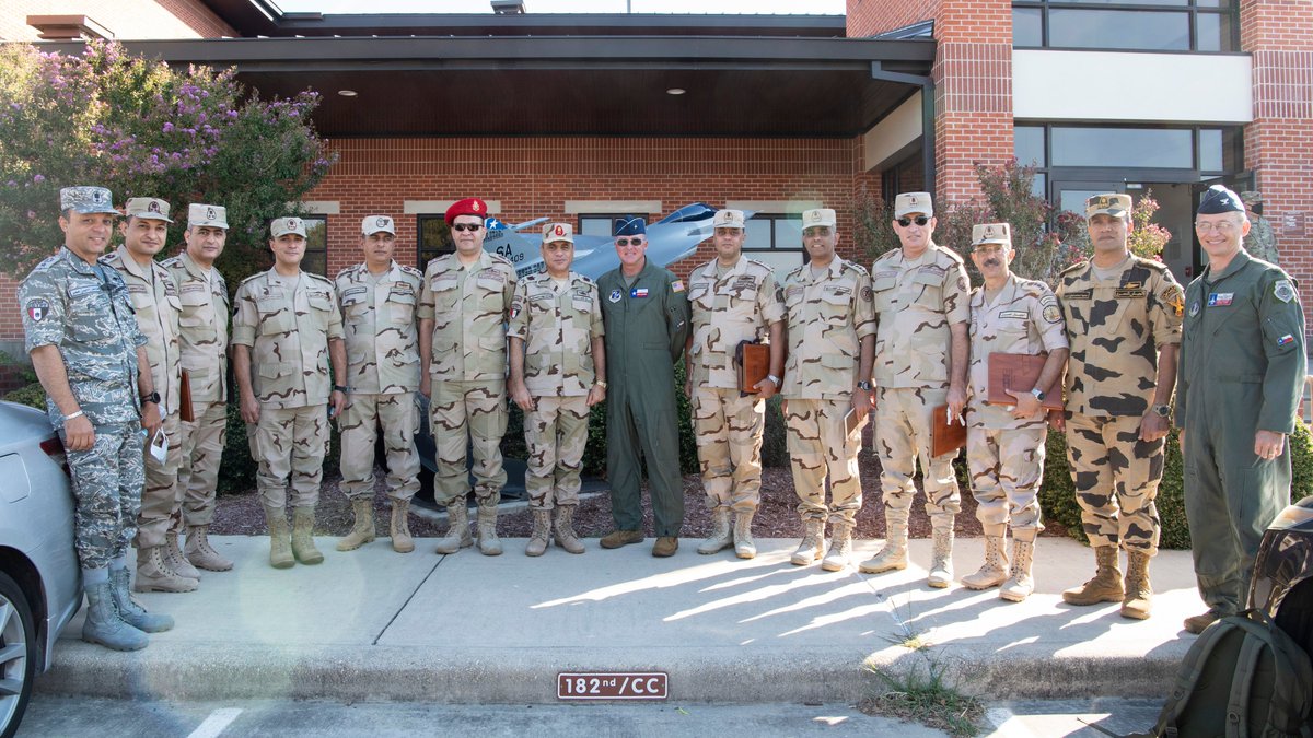 149FW's tweet photo. The Egyptian air force visited the 149th Fighter Wing as part of the state partnership program that has been newly established between the 149th and Egypt. Combining resources enhances training and readiness, preparing our nations for next generation war fighting.
@TXMilitary https://t.co/7hhgu8mQNt